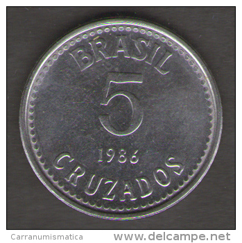 BRASILE 5 CRUZADOS 1986 - Brésil