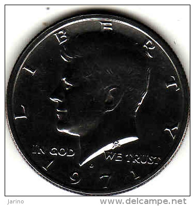 Etats-Unis, United States, USA - Half 1/2 Dollar 1971 - KENNEDY - Silver, - 1964-…: Kennedy