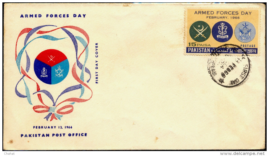 ARMED FORCES DAY-PAKISTAN-FDC-1966-BX1-195 - Pakistan