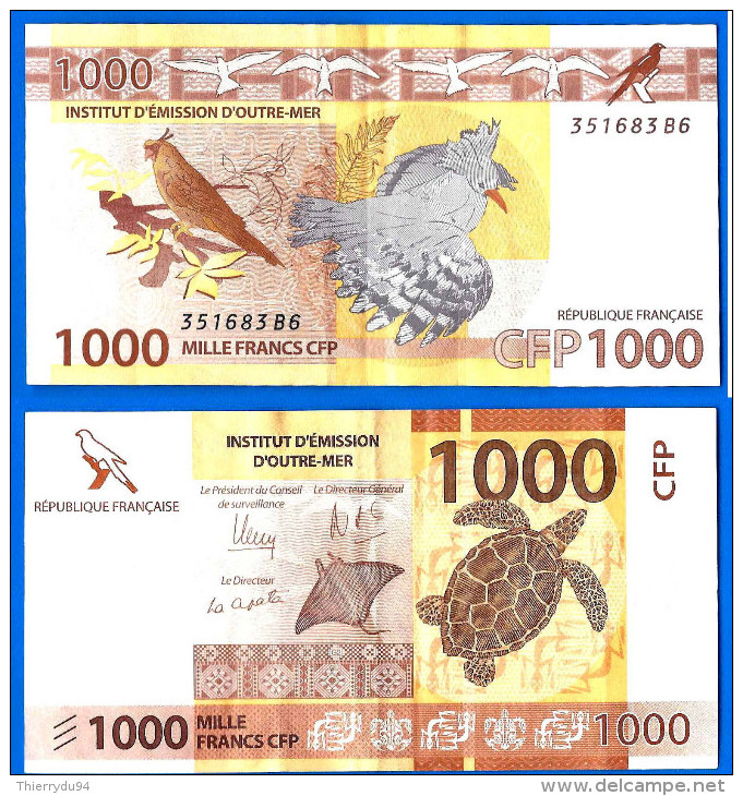 Polynesie France French Pacific Territories 1000 Francs 2014 Tahiti Nouvelle Caledonie Wallis Pacifique Skrill Ppal Btc - Papeete (French Polynesia 1914-1985)