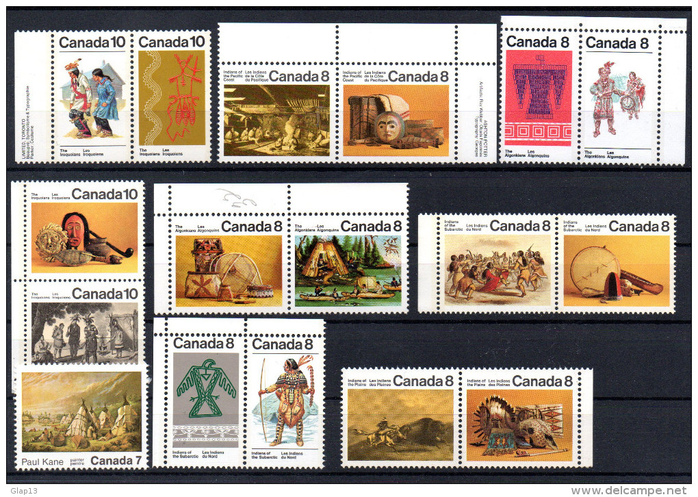 LOT DE NEUF** DU CANADA - Collections