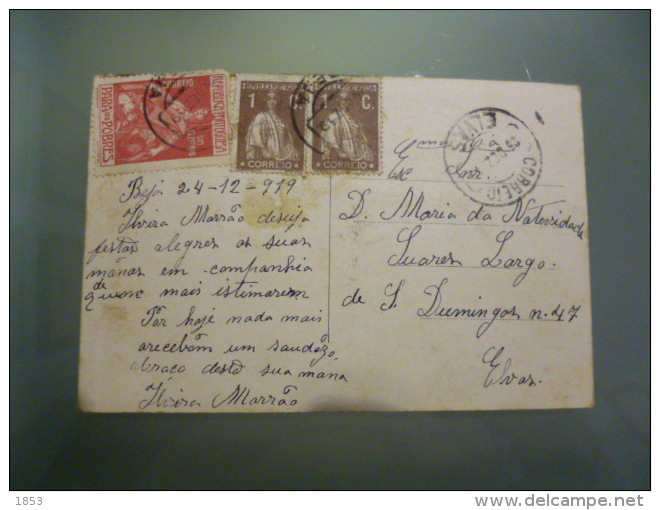 HISTÓRIA POSTAL - PARA OS POBRES (24 DEZ 919) - Lettres & Documents