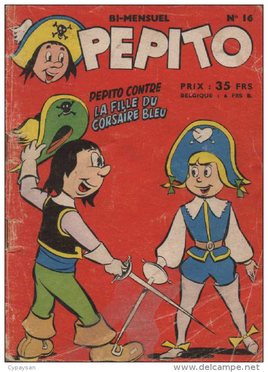 PEPITO N° 16  SAGE BE 06-1955 RARE - Small Size