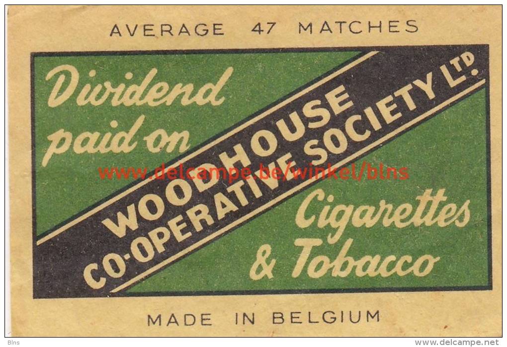 Woodhouse Co-Operative Society - Boites D'allumettes - Etiquettes