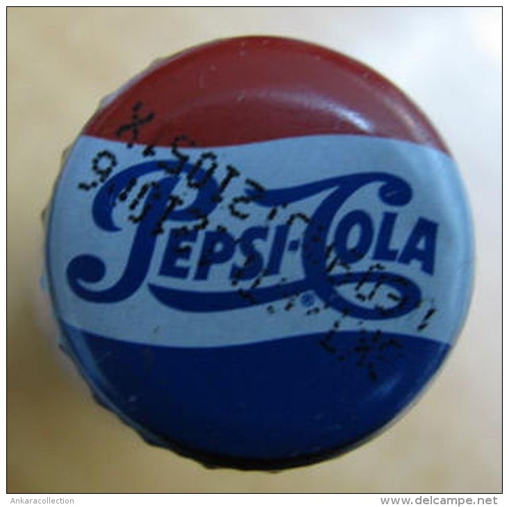 AC - PEPSI COLA - 1990s SHRINK WRAPPED EMPTY GLASS BOTTLE & CROWN CAP 250 Ml FROM TURKEY - Limonade