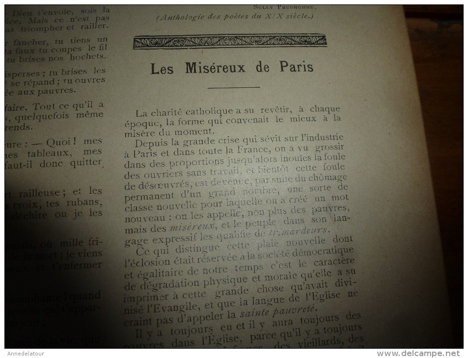 1895 LA FRANCE ILLUSTREE:Femmes De Pêcheurs(grav);Miséreux De Paris;St-Julien-le-Pauvre;Le COQ Et L'ÂNE(grav);Humour- - 1850 - 1899