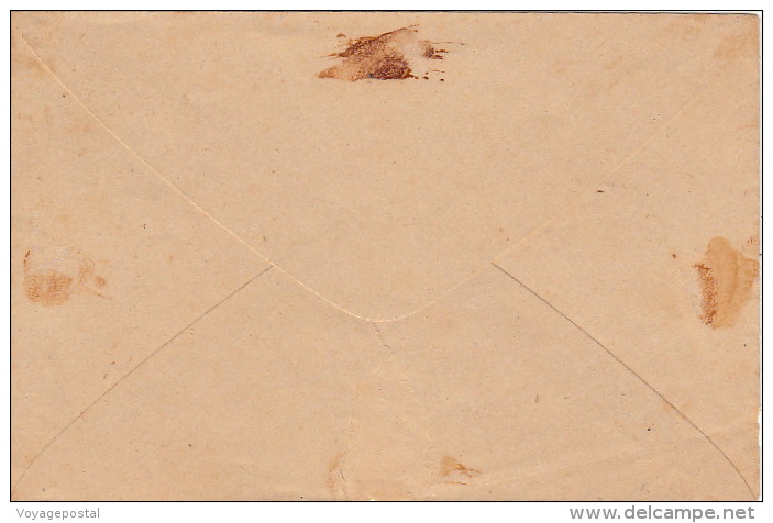 Lettre Entier CaD Pondicherry 1897 - Brieven En Documenten