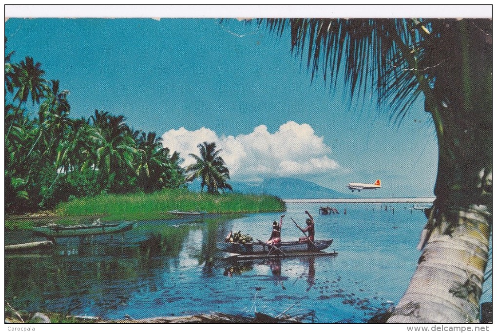 Carte 1960 TAHITI  / USAGE DES PIROGUES - Tahiti