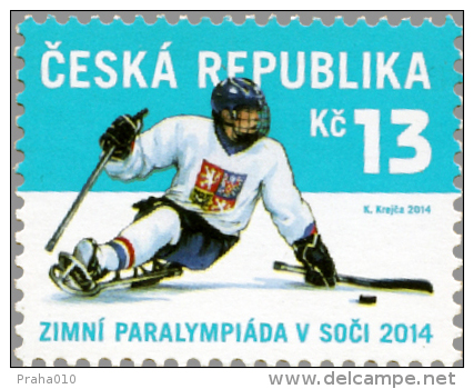 Czech Rep. / Stamps (2014) 0798: Winter Paralympic Games In Sochi 2014 (skiing; Skier); Painter: Krystof Krejca - Neufs