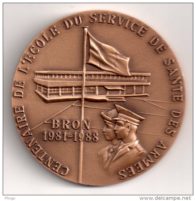 Centenaire De L´école Du Service De Santé Des Armées - Lyon 1988-1981 / Bron 1981-1988 - Services Médicaux