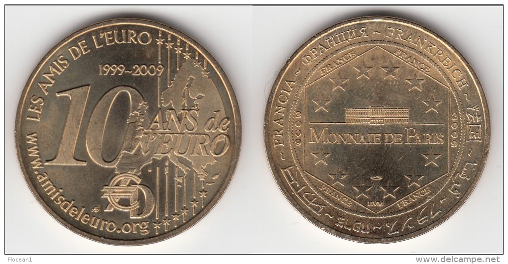 **** 75002 - PARIS - LES AMIS DE L'EURO - 10 ANS DE L'EURO 2009 - MONNAIE DE PARIS **** EN ACHAT IMMEDIAT !!! - 2009