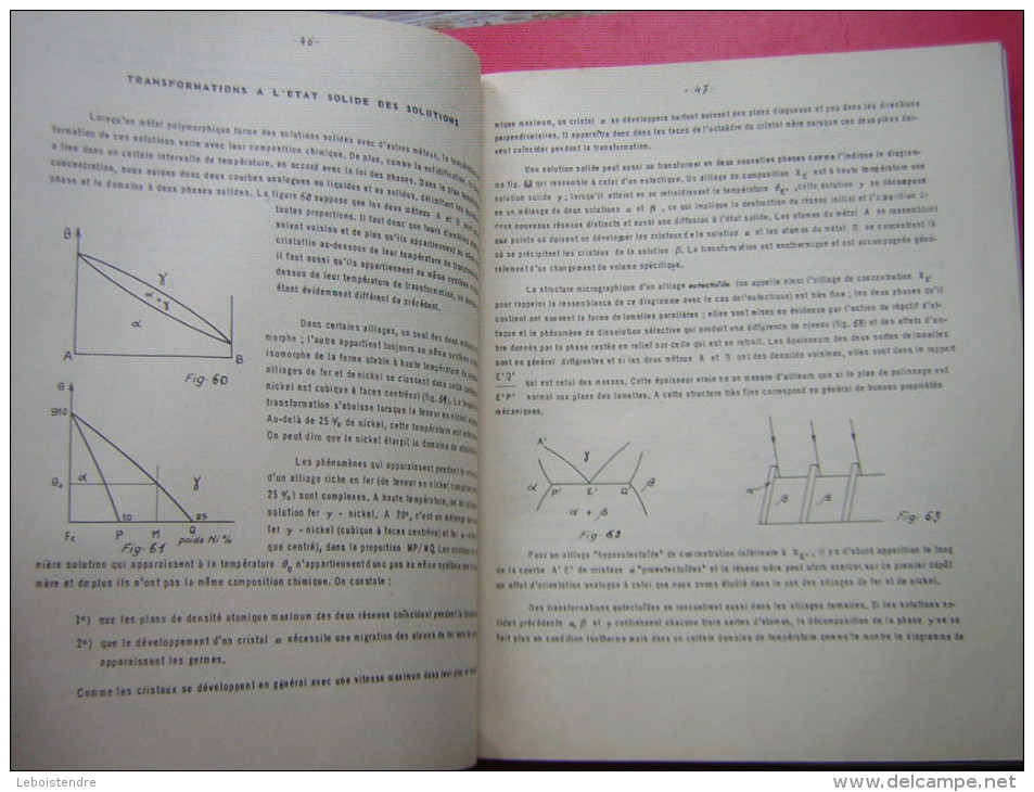 ECOLE CENTRALE DES ARTS ET MANUFACTURES 2 E ANNEE D´ETUDES  PHYSICO CHIMIE DES METAUX ET ALLIAGES METALLIQUES  Mr LEON G - Über 18