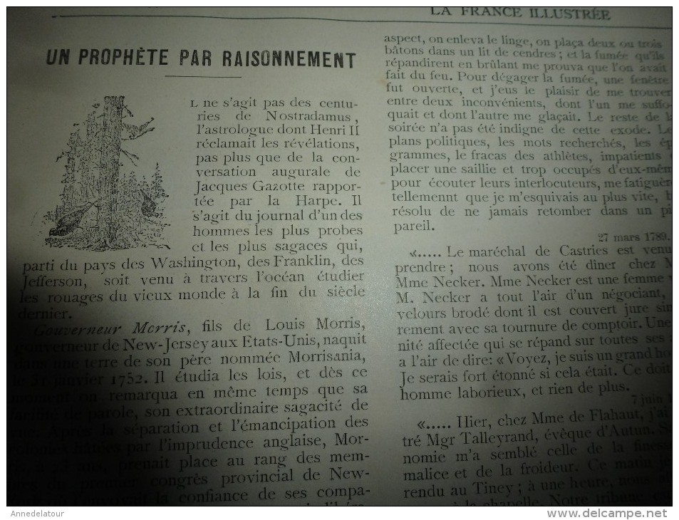 1894 LA FRANCE ILLUSTREE :Dessin--> jeunes vagabons recrutés pour Auteuil;Mariage Nicolas II;Humour Le LOUP et l'AGNEAU