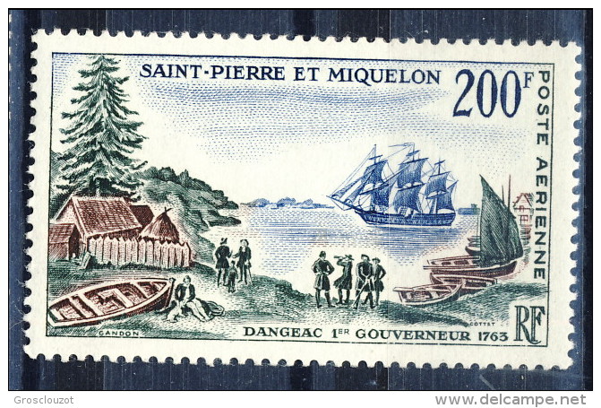 S. Pierre Et Miquelon Posta Aerea 1963 N. 29 Fr 200 Bicentenario MLH Catalogo € 31,80 - Nuovi