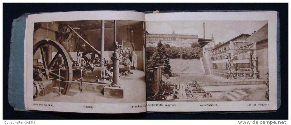 RARE HUNGARY *TORLEY* CHAMPAGNE FACTORY 1880 - 1930, PEZSGOBORGYAR - BUDAFOK, BOOK IN GERMAN & FRENCH LANGUAGE.37 IMAGES