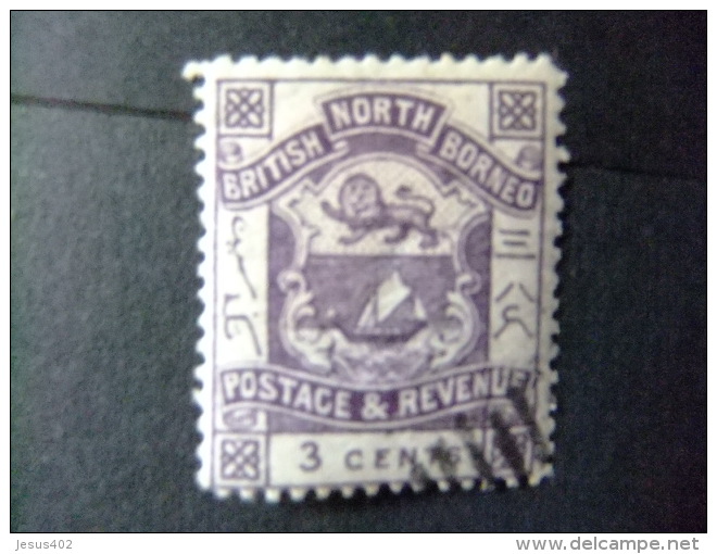 BORNEO DEL NORTE NORTH BORNEO BORNÉO DU NORD 1889 ARMOIRIES Yvert N&ordm; 37 - North Borneo (...-1963)