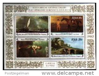 REPUBLIC OF SOUTH AFRICA, 1980, MNH Stamp(s) Paintings Art Gallery, Block Nr. 10 F3707 - Unused Stamps