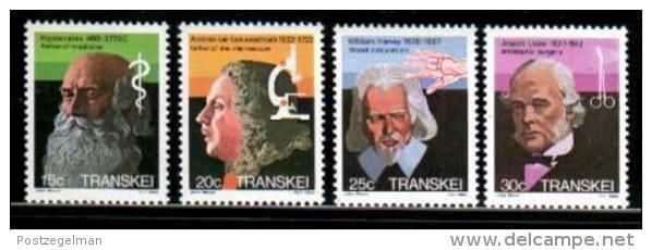 TRANSKEI, 1982,  MNH Stamp(s), Heroes Of Medicine,   Nr(s) 107-110 - Transkei