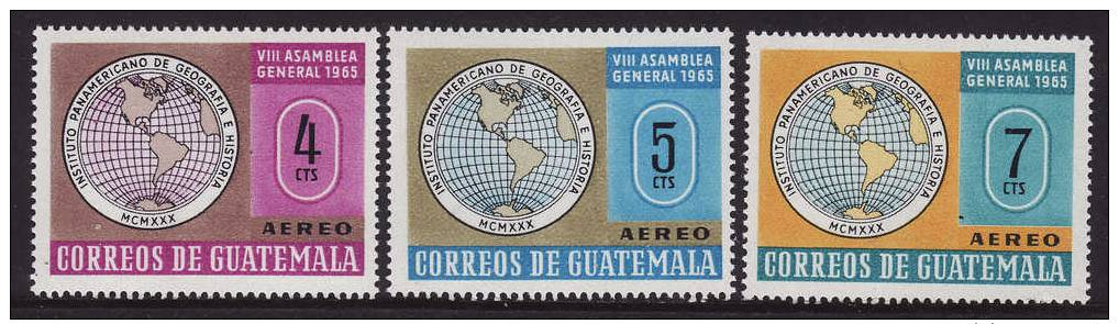 Guatemala #C356-58 F-VF Mint NH ** Map - Guatemala