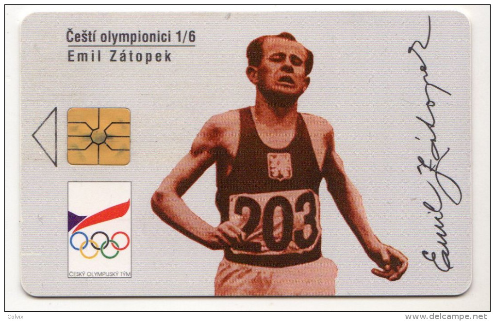 TCHECOSLOVAQUIE SPORT Emile ZATOPEK Année 1994 Tirage 30 000ex - Sport