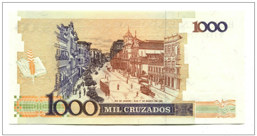 Brazil 1 Cruzado Novo 'Overstamp' Banknote - Brésil