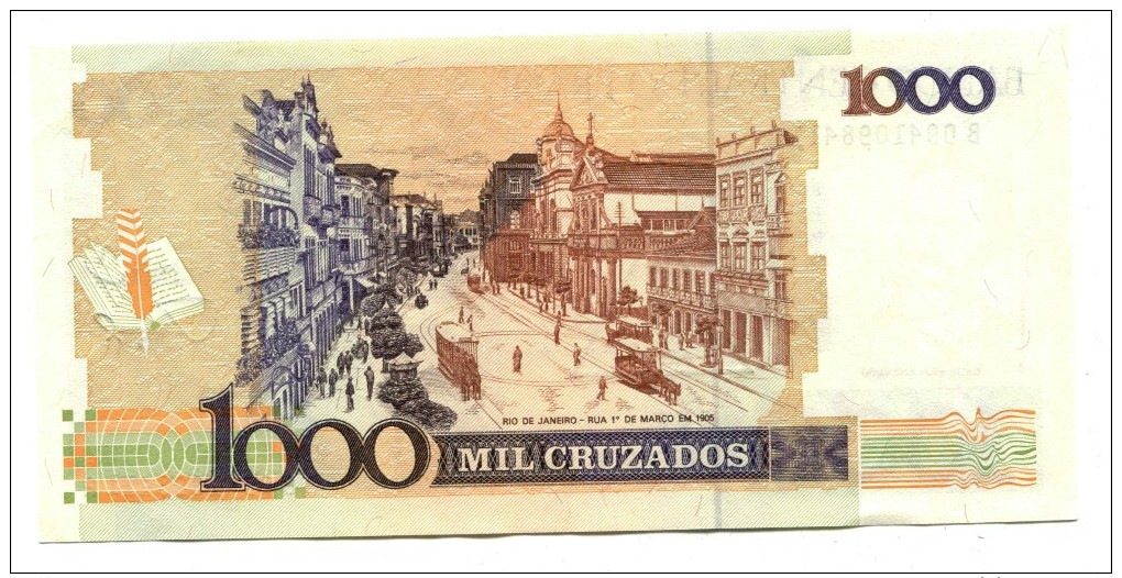 Brazil 1 Cruzado Novo 'Overstamp' Banknote - Brazil