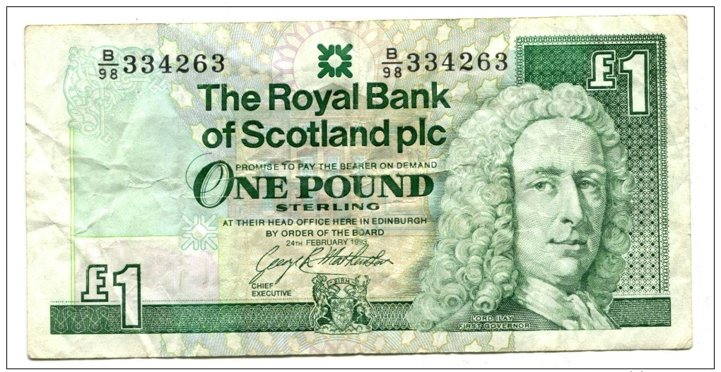 Scotland One Pound Banknote - 1 Pound