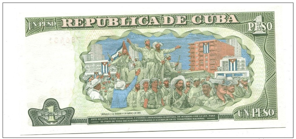 1995 Cuba 1 Peso Banknote - Cuba