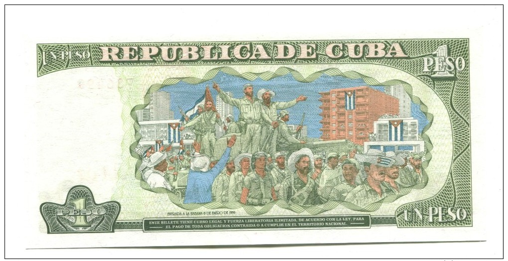 1995 Cuba 1 Peso Banknote - Cuba