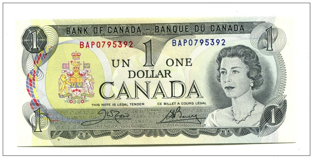 1973 Canada One Dollar  Banknote - Canada