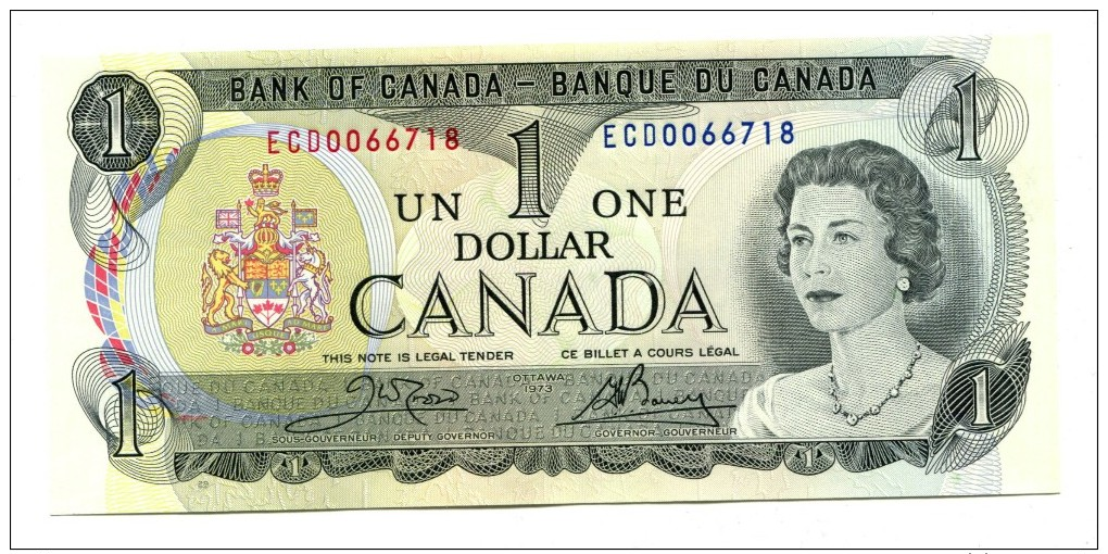 1973 Canada One Dollar  Banknote - Canada