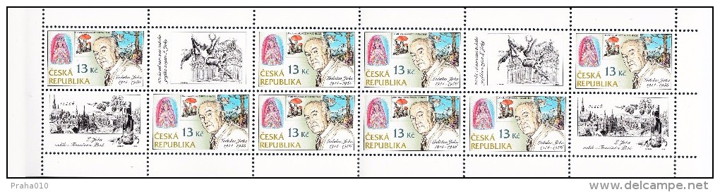 Czech Rep. / Stamps (2014) 0795 ZS PL: Ladislav Jirka (1914-1986) Engr. (Bridesmaid; Leccinum Versipelle; Rosary Feast) - Blokken & Velletjes