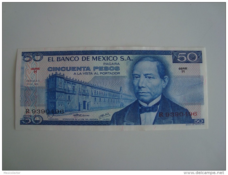 MEXICO - 50 PESOS - 1973 - SERIE H - CIRCULATED - SEE SCANS - Mexiko