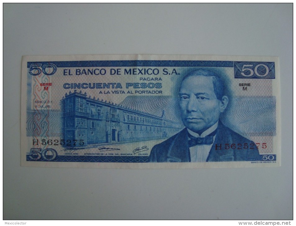 MEXICO - 50 PESOS - 1973 - SERIE M - CIRCULATED - SEE SCANS - Mexiko