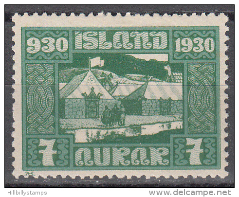 Iceland   Scott No. 154   Unused Hinged   Year  1930 - Neufs