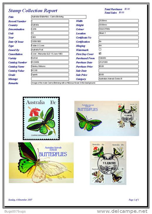 Stamp Collectors Image Database Software Pro - Inglese