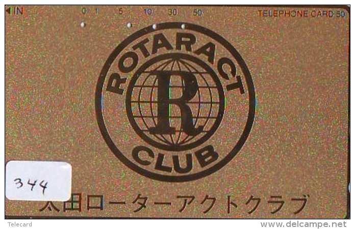 ROTARY International Sur Telecarte Japon (344) - Publicité