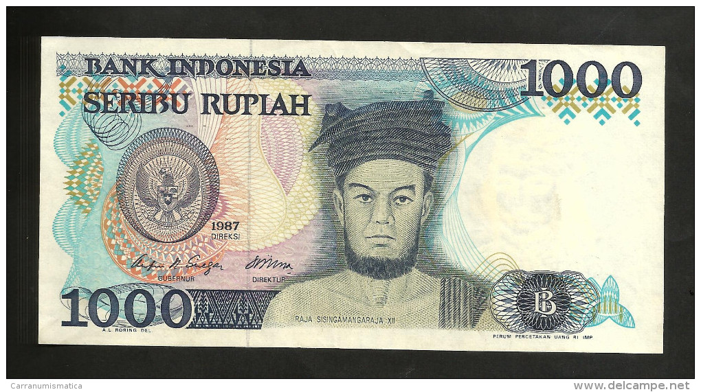 INDONESIA - BANK Of INDONESIA - 1000 RUPIAH (1987) - Indonesia