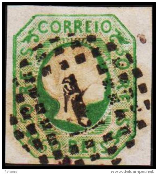 1855. Pedro V. 50 REIS.  (Michel: 7) - JF193191 - Oblitérés