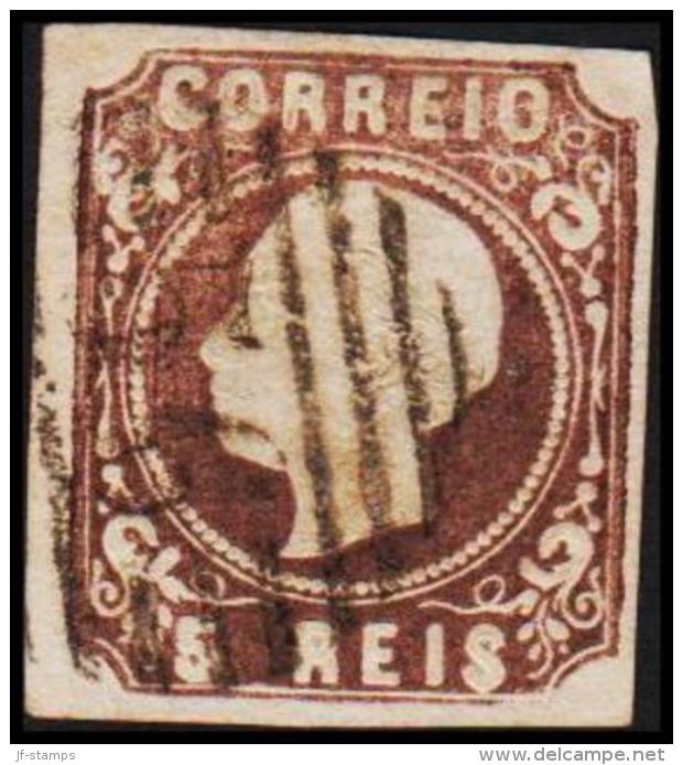 1862. Luis I. 5 REIS. 56. Tear.  (Michel: 12) - JF193209 - Oblitérés