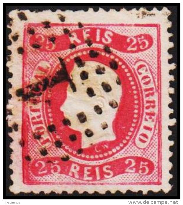 1867. Luis I. 25 REIS.  (Michel: 28) - JF193296 - Oblitérés