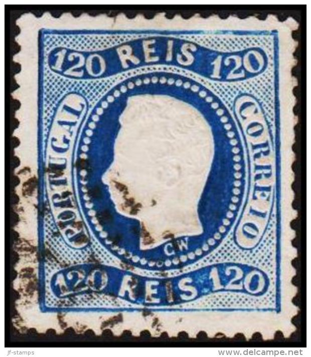 1867. Luis I. 120 REIS. Tear. (Michel: 32) - JF193281 - Gebraucht