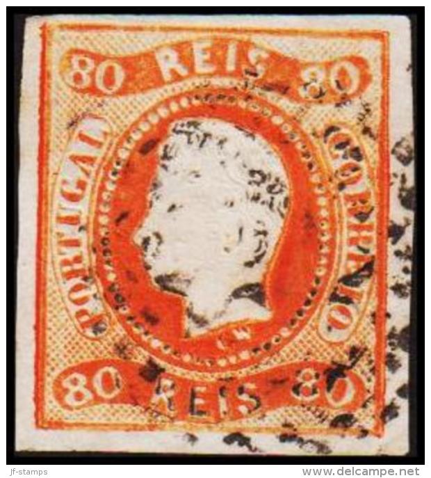 1866. Luis I. 80 REIS.  (Michel: 22) - JF193268 - Gebruikt