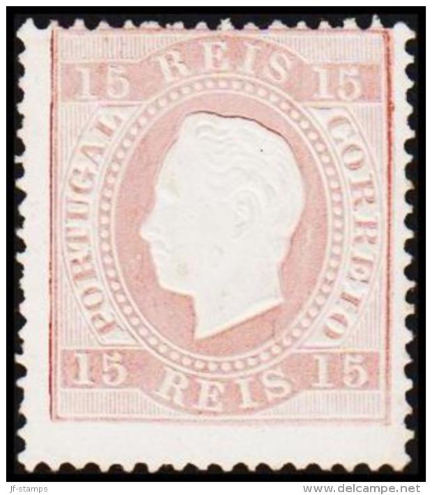 1875. Luis I. 15 REIS Perforated 12½. Reprint. (Michel: 36 ND) - JF193341 - Neufs