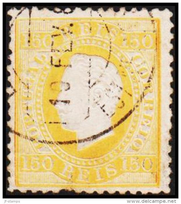 1880. Luis I. 150 REIS Perforated 12½. (Michel: 49yB) - JF193327 - Used Stamps