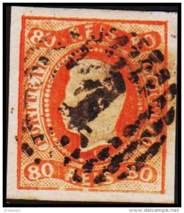 1866. Luis I. 80 REIS.  (Michel: 22) - JF193270 - Gebruikt