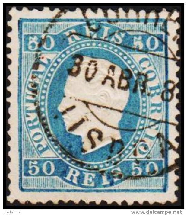 1879. Luis I. 50 REIS Perforated 13½. (Michel: 48C) - JF193333 - Gebruikt