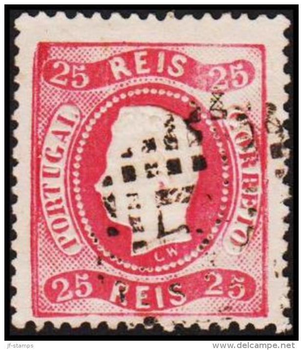 1867. Luis I. 25 REIS.  (Michel: 28) - JF193294 - Gebruikt