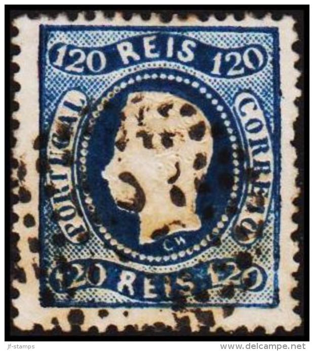 1867. Luis I. 120 REIS.  (Michel: 32) - JF193283 - Used Stamps