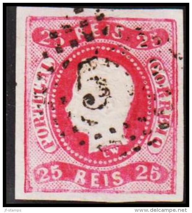 1866. Luis I. 25 REIS. 5. (Michel: 20) - JF193257 - Gebruikt